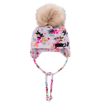 Flowers Fleece Beanie 2-6y