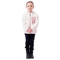 Ivory Sherpa Hooded Jacket 3-10y