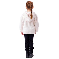 Ivory Sherpa Hooded Jacket 3-10y