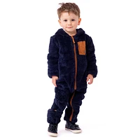 Navy Sherpa One Piece 6-24m