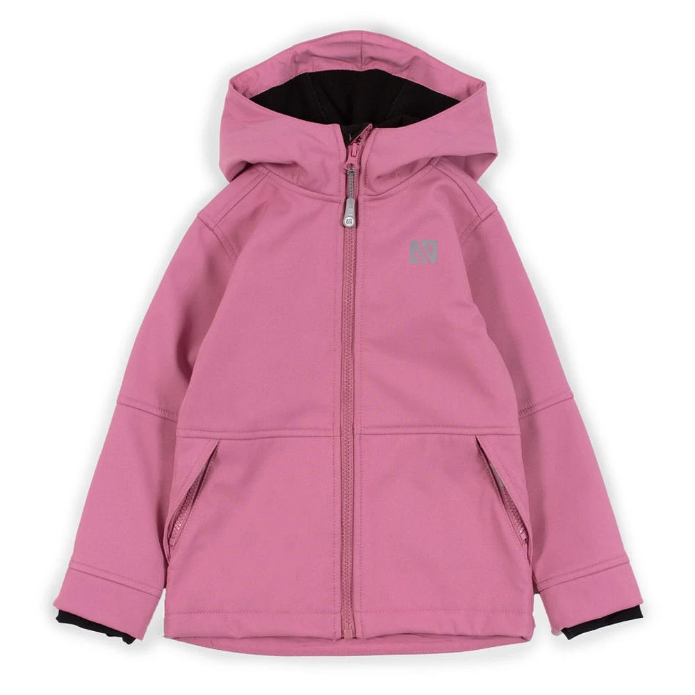 Manteau Mi-Saison Softshell Rose 4-6ans