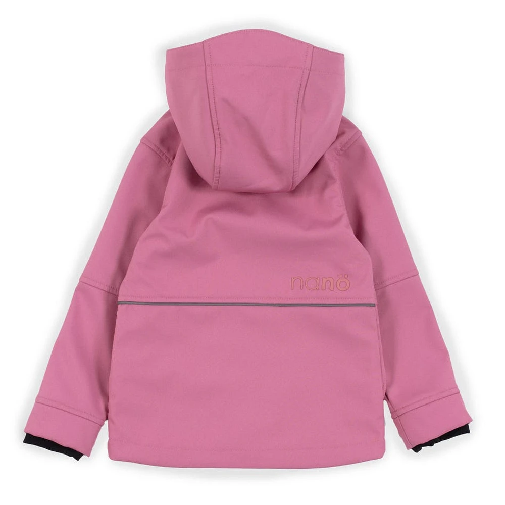 Manteau Mi-Saison Softshell Rose 4-6ans