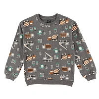 Truck Charcoal Sweatshirt 2-8y