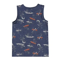 Aquatic Dinos Tank Top 2-8y