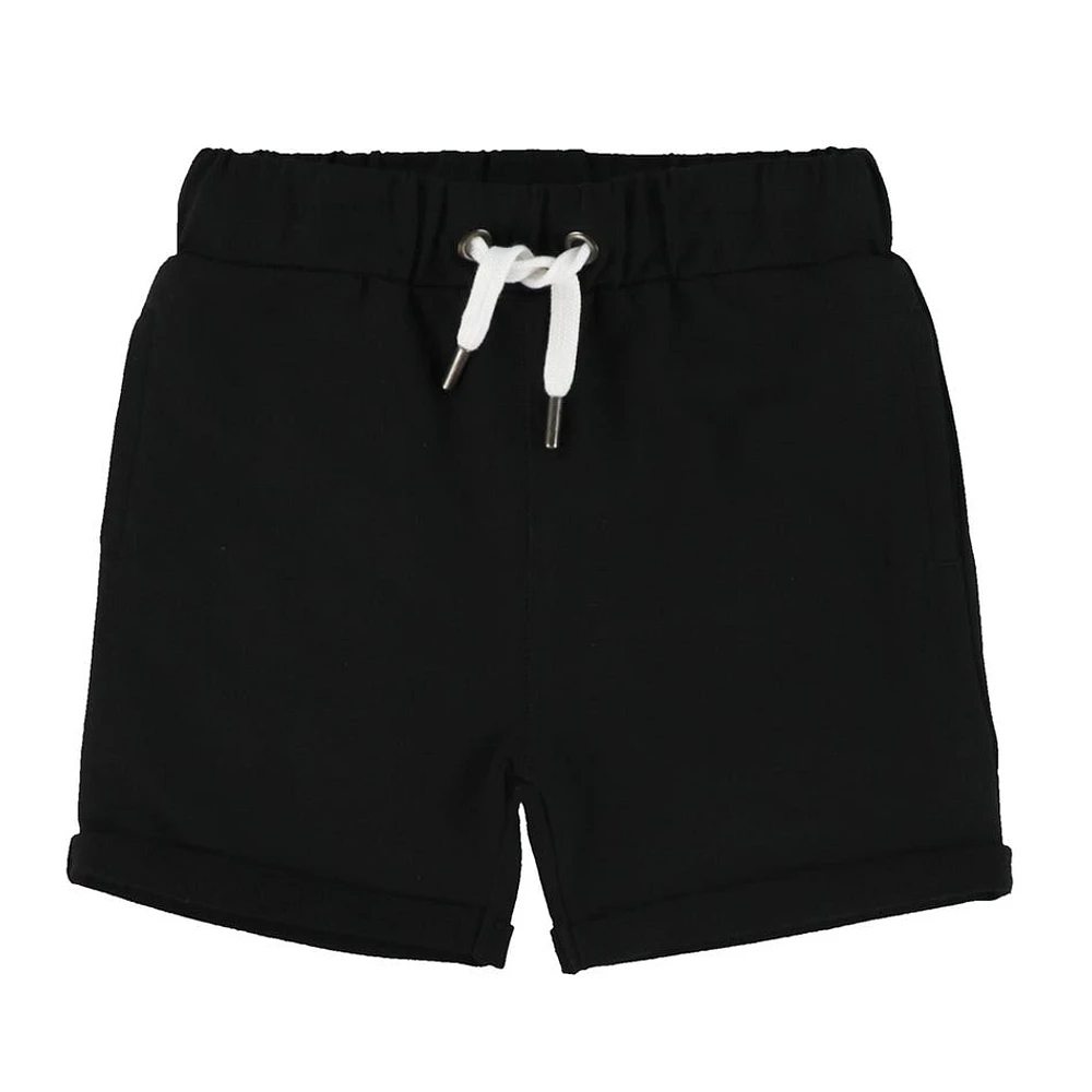 Short Ouaté Uni Noir 2-8ans