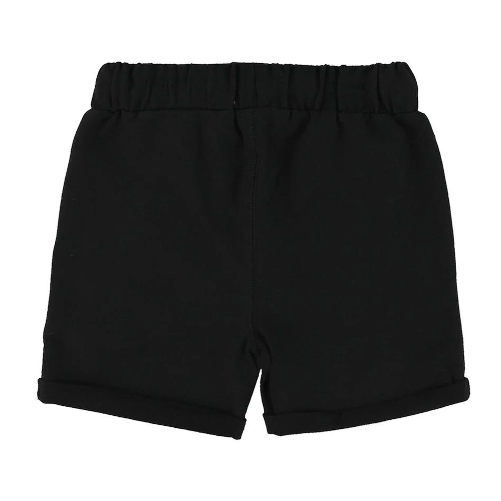 Short Ouaté Uni Noir 2-8ans