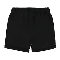 Short Ouaté Uni Noir 2-8ans