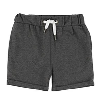 Charcoal Solid Sweatshort 2-8y