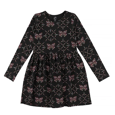 Butterflies Printed Dress 2-8y