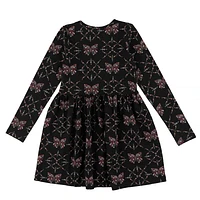 Butterflies Printed Dress 2-8y