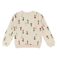 Flowers Sweatshirt 2-8y