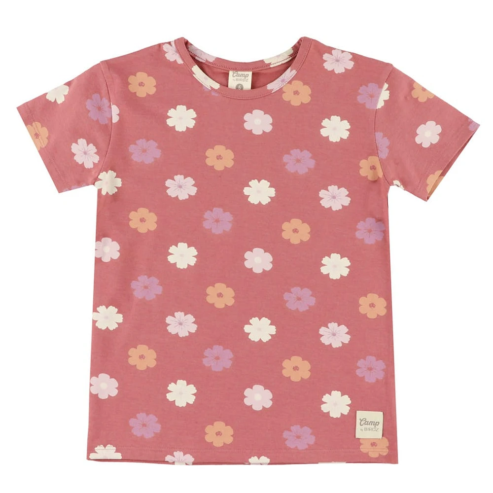 T-Shirt Fleurs 2-8ans