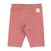 Plum Solid Biker Short 2-8y