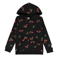 Strawberry Zip Hoodie 2-8y