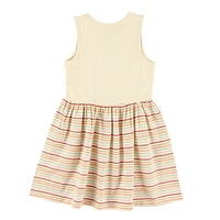 Heart Striped Dress 2-8y