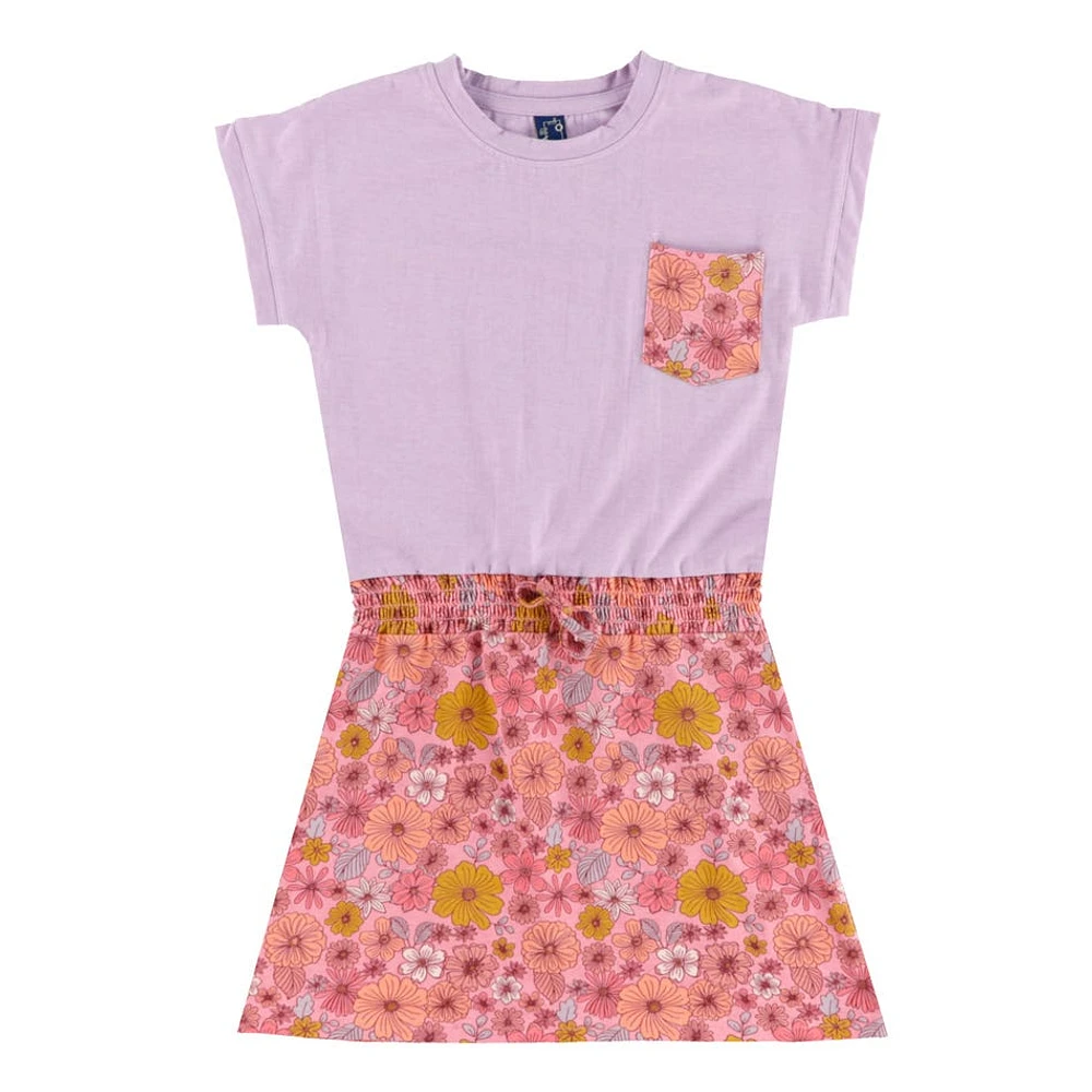 Robe T-Shirt Fleurs 2-8ans