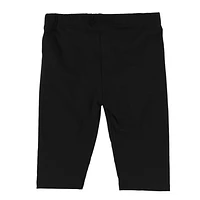 Black Solid Biker Short 2-8