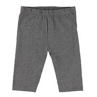 Charcoal Solid Biker Short 2-8y