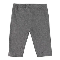 Charcoal Solid Biker Short 2-8y