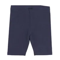 Navy Solid Biker Short 2-8y