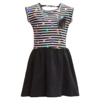 Striped Heart Dress 2-8y