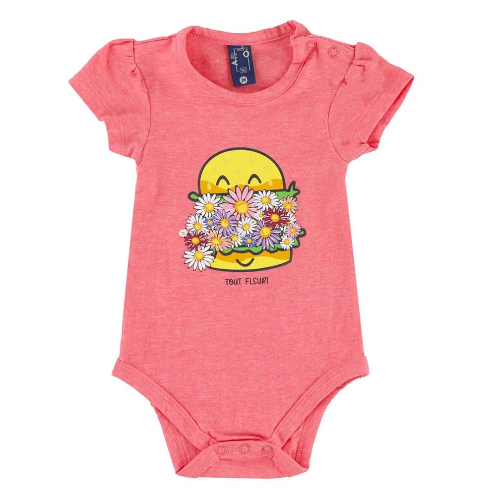 Burger Flower Bodysuit 3-24m