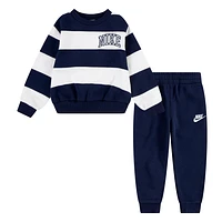 Stripe Crew Set 2-4T