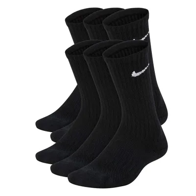 Nike Crew Socks 6-pack Sizes 10E-3J