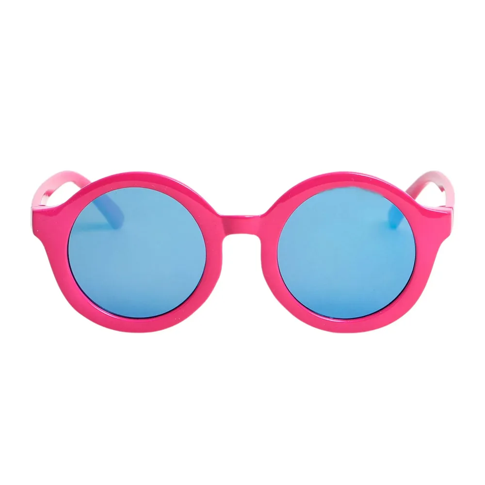 Pink Round Sunglasses 2-8y