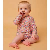 Floral Long Sleeves UV Swimsuit 3-24m