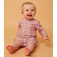 Floral Long Sleeves UV Swimsuit 3-24m