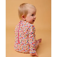 Floral Long Sleeves UV Swimsuit 3-24m