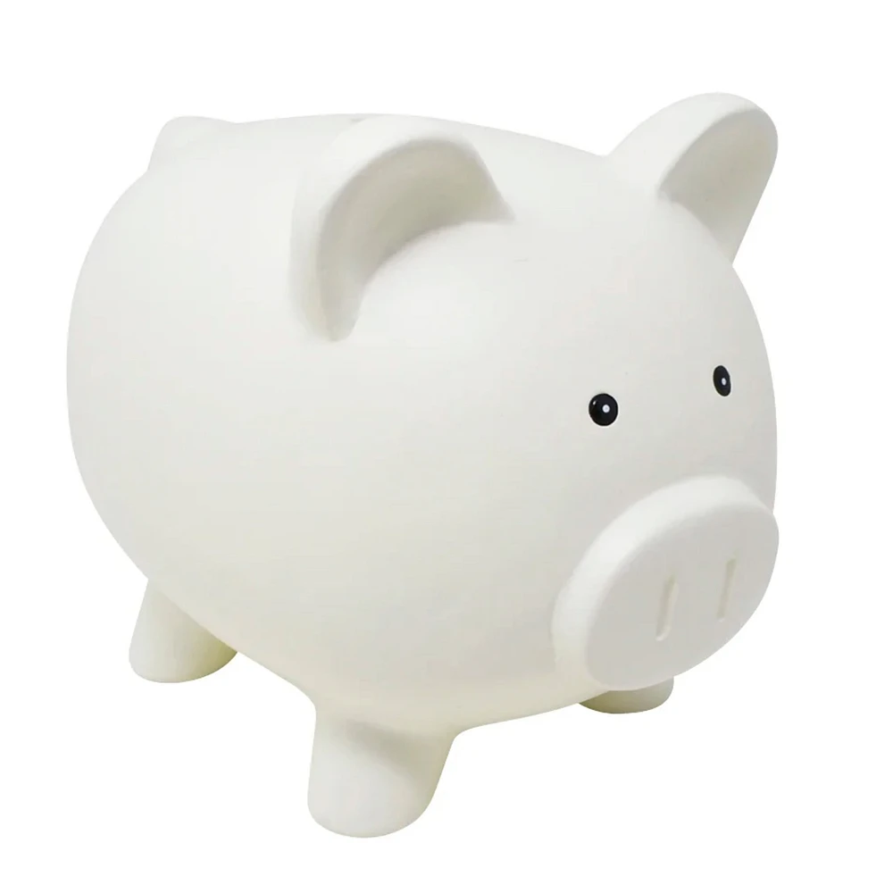 Banque Cochon Blanc 25x17x20cm