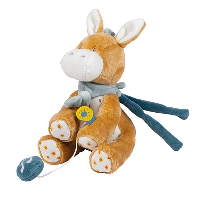 Musical Cuddly Leo the donkey 9"