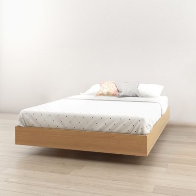 Fiji Double Size Platform Bed - Natural Maple