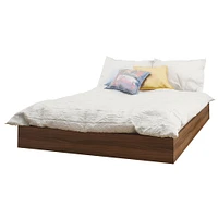 Alibi Double Size Platform Bed - Walnut