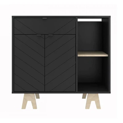 Gossip Sideboard - Black / Natural