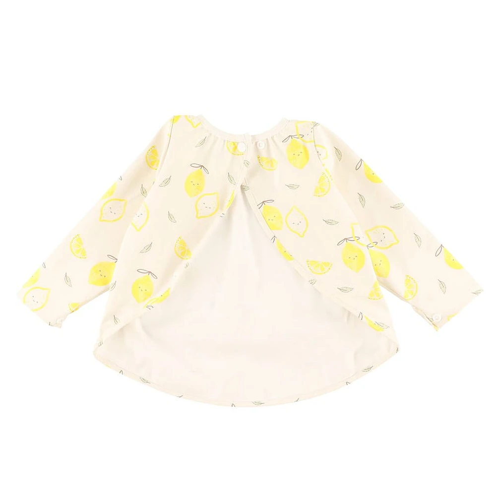 Lemons Long Sleeves Bib 0-36m