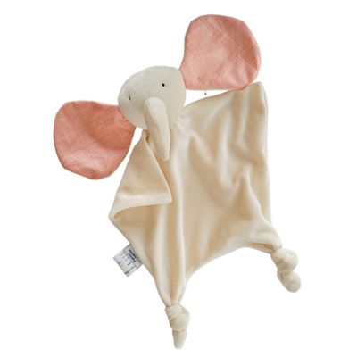 Elephant Baby Blanket - Velvet Ivory