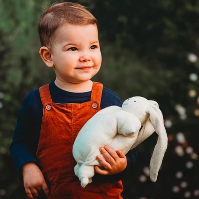 Lapin Douillet en Coton Biologique  - Écru