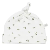 Bamboo Knotted Hat 0-3m - Leaves (Clément Exclusivity)