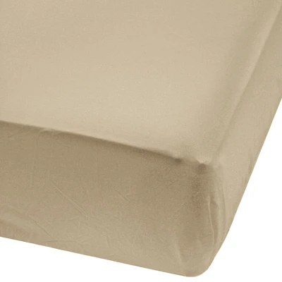 Drap Contour pour Lit de Bébé - Bambou Taupe