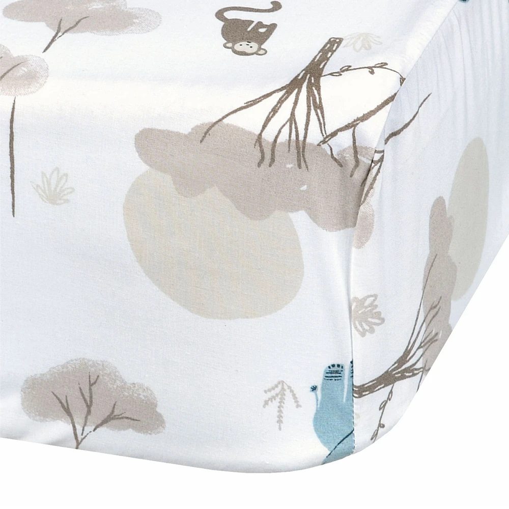 Drap Contour pour Lit de Bébé - Jungle