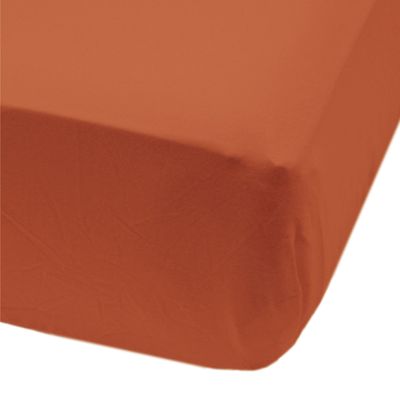 Crib Fitted Sheet - Rust