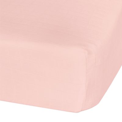 Cotton Muslin Crib Sheets - Pink