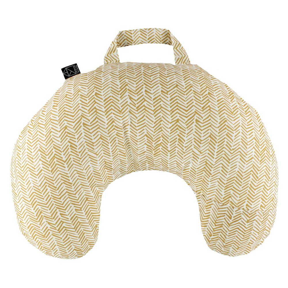 Nursing Pillow - Mustard ZigZag