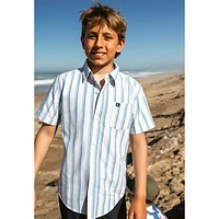 Oxford Stripe Classic Short Sleeves 8-16y