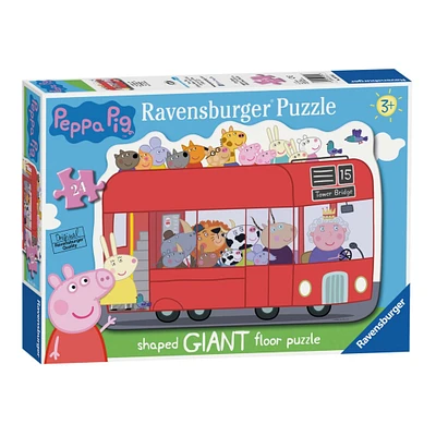 Casse-Tête Géant 24 Pièces - Peppa Pig Bus Londonien