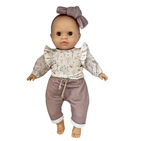 Los Manus Doll - Lola with Floral Blouse, Pants, and Bow