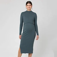 Nella Rib Nursing Knit Dress